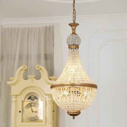 Shining Retro Luxury Baroque Crystal Chandelier Light