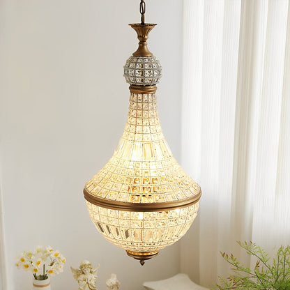 Shining Retro Luxury Baroque Crystal Chandelier Light