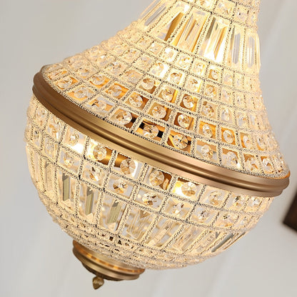 Shining Retro Luxury Baroque Crystal Chandelier Light