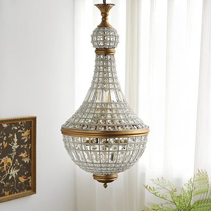 Shining Retro Luxury Baroque Crystal Chandelier Light