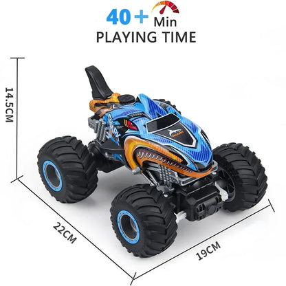 Rc fjernstyret monstertruck offroad 4x4 hajgraver klatrerock driftebil