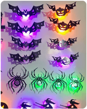 Hudson & Jurgen – Cord Free Halloween LED Wall Decorations