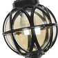 Waterproof Aluminum Glass Ball Outdoor Chandelier Light Hanging Chain Adjustable