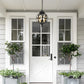 Waterproof Aluminum Glass Ball Outdoor Chandelier Light Hanging Chain Adjustable