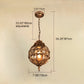 Waterproof Aluminum Glass Ball Outdoor Chandelier Light Hanging Light