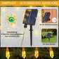 Waterproof Solar 31ft 20 LED Hemp Rope String Lights with Remote