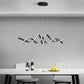 Minimalist Wave Strip Twisted Creative Stepless Dimming LED Chandelier Light Pendant Lamp
