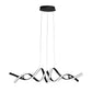 Minimalist Wave Strip Twisted Creative Stepless Dimming LED Chandelier Light Pendant Lamp