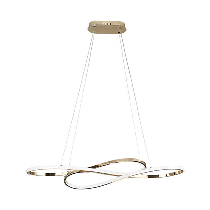 Bølget dobbelt 8-formet LED trinløs dæmpning moderne lysekrone hængelampe