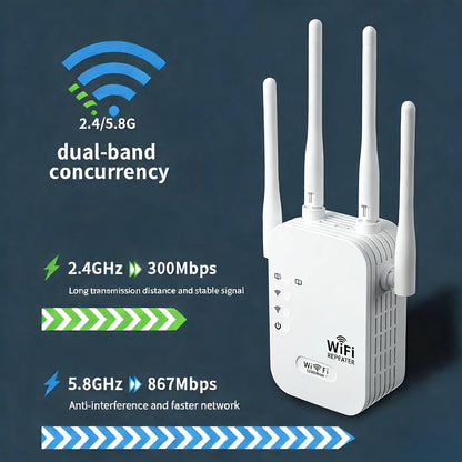 Hudson & Jurgen – Outdoor WiFi Extender | Long-Range Connectivity with Weather-Resistant Design | Ideal for Streaming in Gardens and Patios