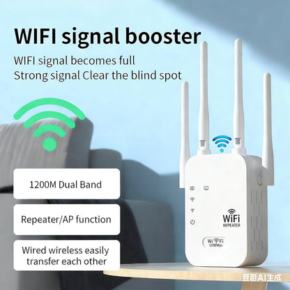 Hudson & Jurgen – Outdoor WiFi Extender | Long-Range Connectivity with Weather-Resistant Design | Ideal for Streaming in Gardens and Patios