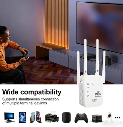 Hudson & Jurgen – Outdoor WiFi Extender | Long-Range Connectivity with Weather-Resistant Design | Ideal for Streaming in Gardens and Patios