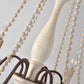 Wood Vintage Rustic Candle Chandelier Light