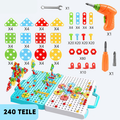 Ledningsfri skruetrækkersæt I Læring efter Montessori-pædagogik