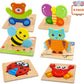 Bestseller: 6 pieces Montessori wooden puzzles