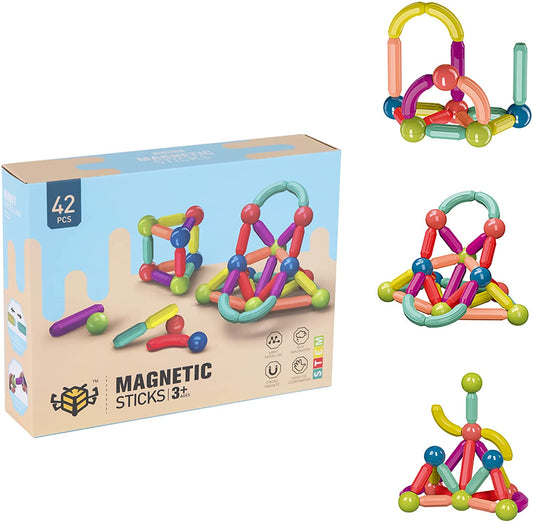 Montessori magnetic building blocks (42 pieces)