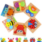 Bestseller: 6 pieces Montessori wooden puzzles