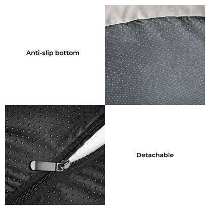 Fuld støtte falsk fleece og ruskind ortopædisk hundeseng