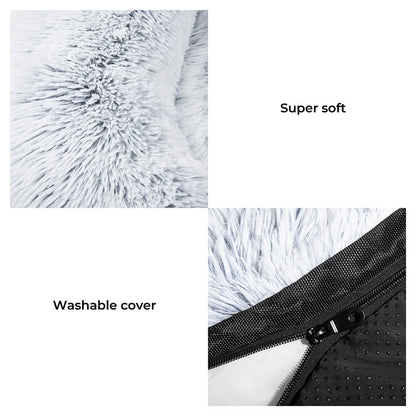 Beroligende møbelbeskytter hundeseng - hyggelig rygstøtte