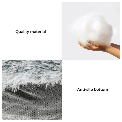 Beroligende møbelbeskytter hundeseng - hyggelig rygstøtte