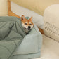 Leaf Shape Dog Blanket with Donut Dog Bed Luxury Dog Gifts