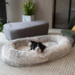 Luxury Super Large Sleep Deeper Oval Bed Human Dog Bed